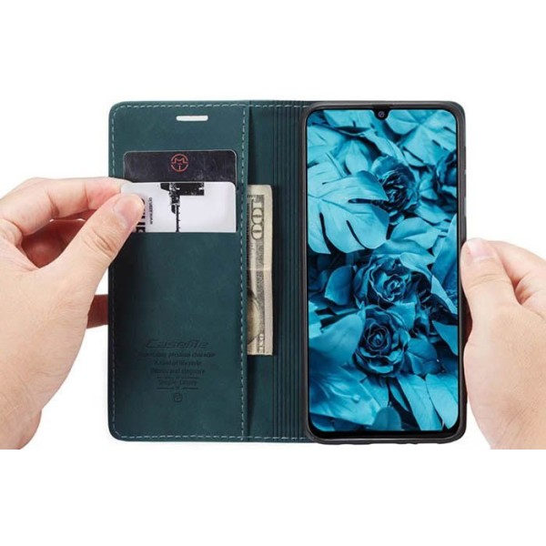Чохол-книжка CaseMe Нубук для Samsung Galaxy M21s/M31 бірюзовий