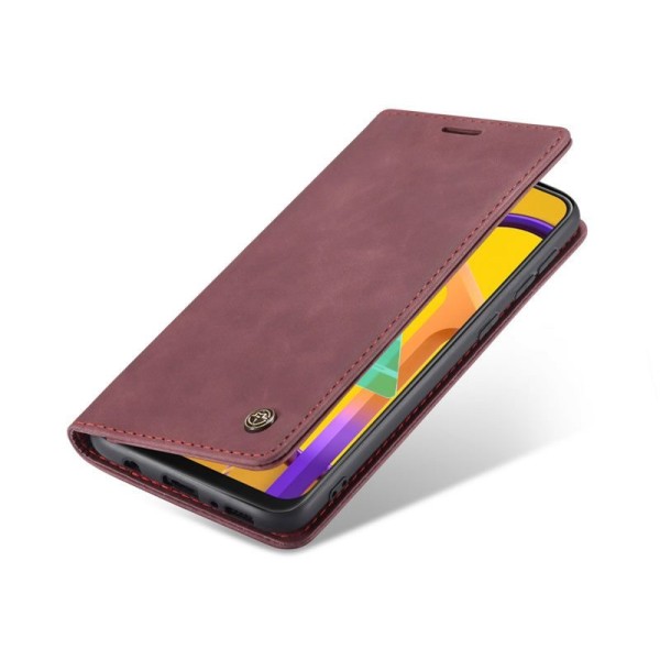 Чохол-книжка CaseMe Нубук для Samsung Galaxy M30s бордовий