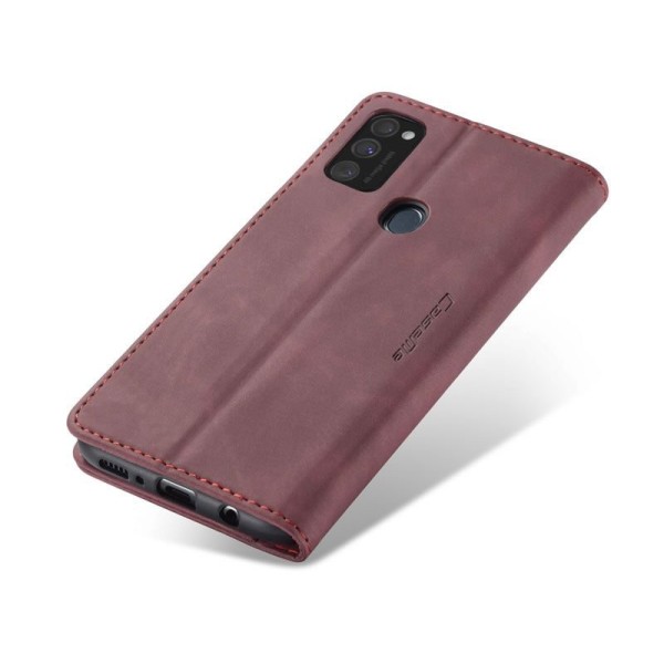Чохол-книжка CaseMe Нубук для Samsung Galaxy M30s бордовий
