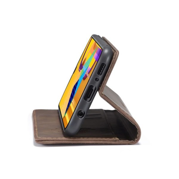 Чохол-книжка CaseMe Нубук для Samsung Galaxy M30s темно-коричневий