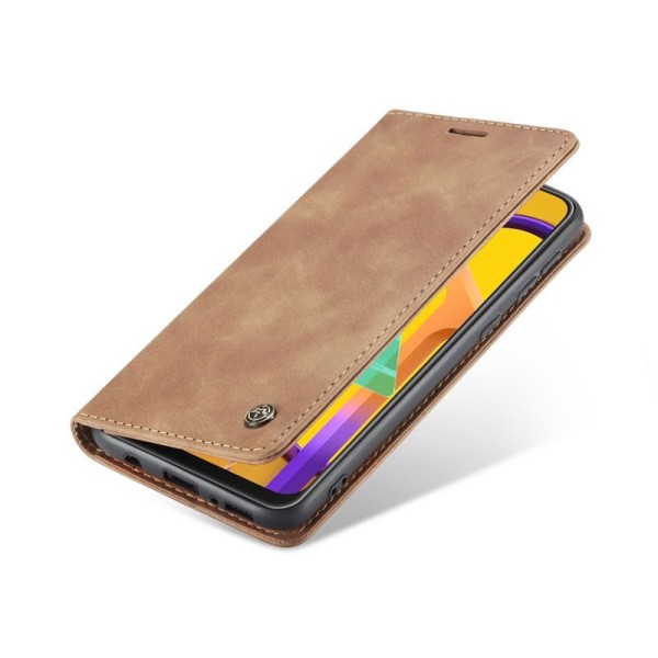 Чохол-книжка CaseMe Нубук для Samsung Galaxy M30s світло-коричневий