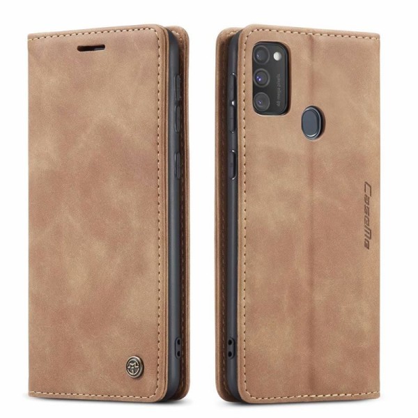 Чохол-книжка CaseMe Нубук для Samsung Galaxy M30s світло-коричневий