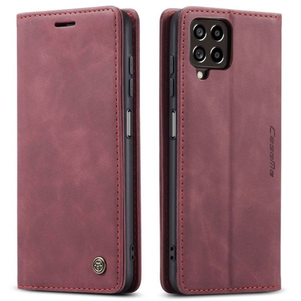 Чохол-книжка CaseMe Нубук для Samsung Galaxy M33 5G бордовий