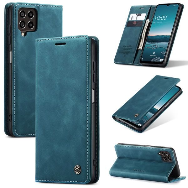 Чохол-книжка CaseMe Нубук для Samsung Galaxy M33 5G бірюзовий
