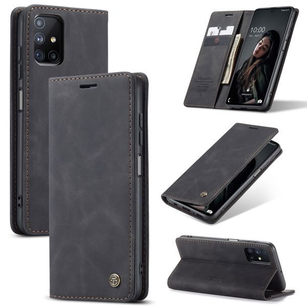 Чохол-книжка CaseMe Нубук для Samsung Galaxy M51 чорний
