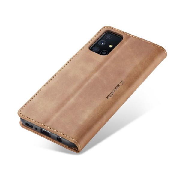 Чохол-книжка CaseMe Нубук для Samsung Galaxy M51 світло-коричневий