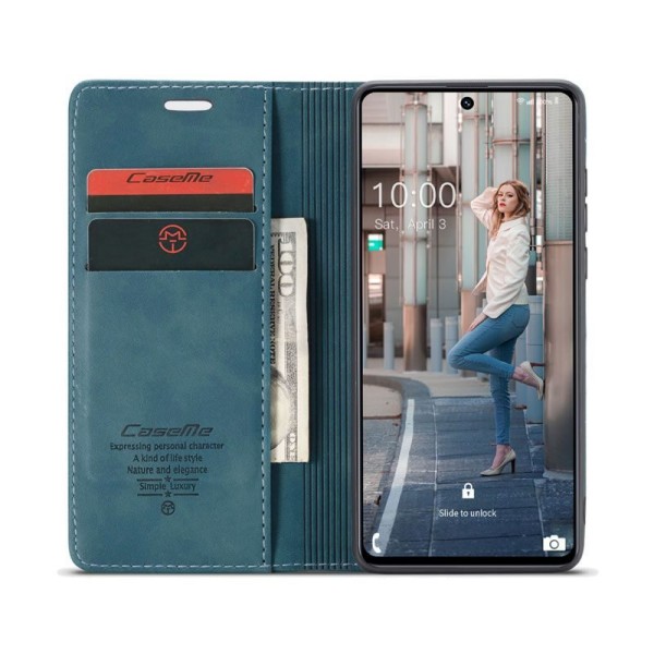 Чохол-книжка CaseMe Нубук для Samsung Galaxy M51 бірюзовий