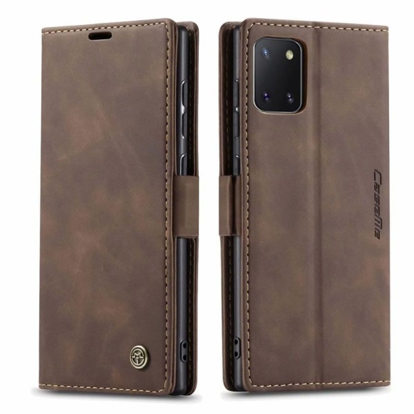 Чохол-книжка CaseMe Нубук для Samsung Galaxy Note 10 Lite темно-коричневий