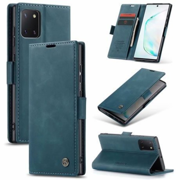 Чохол-книжка CaseMe Нубук для Samsung Galaxy Note 10 Lite бірюзовий