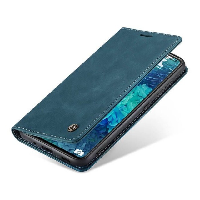 Чохол-книжка CaseMe Нубук для Samsung Galaxy S20 FE бірюзовий