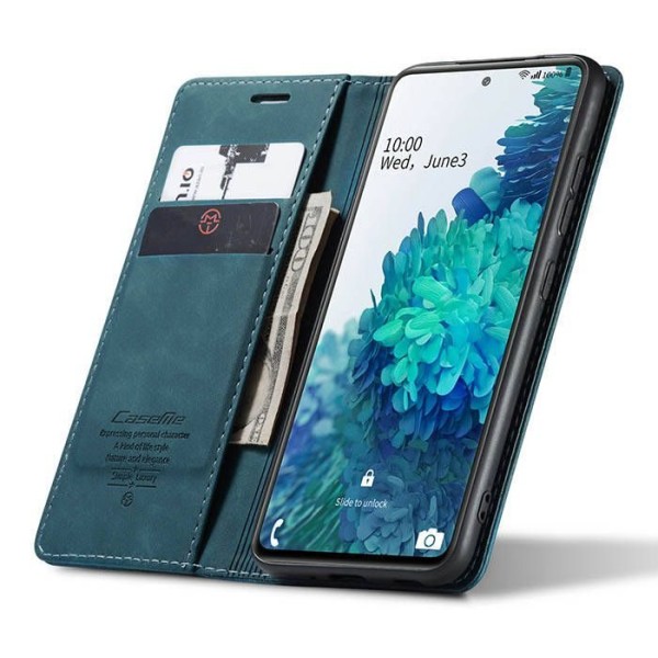 Чохол-книжка CaseMe Нубук для Samsung Galaxy S20 FE бірюзовий