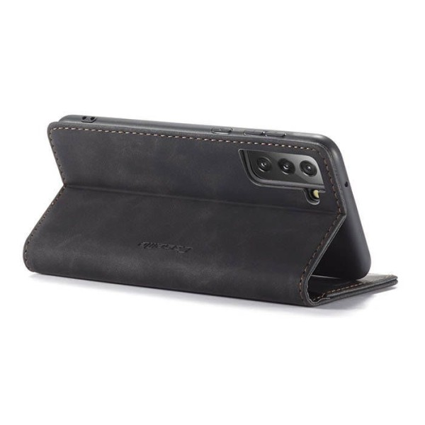Чохол-книжка CaseMe Нубук для Samsung Galaxy S21 FE чорний