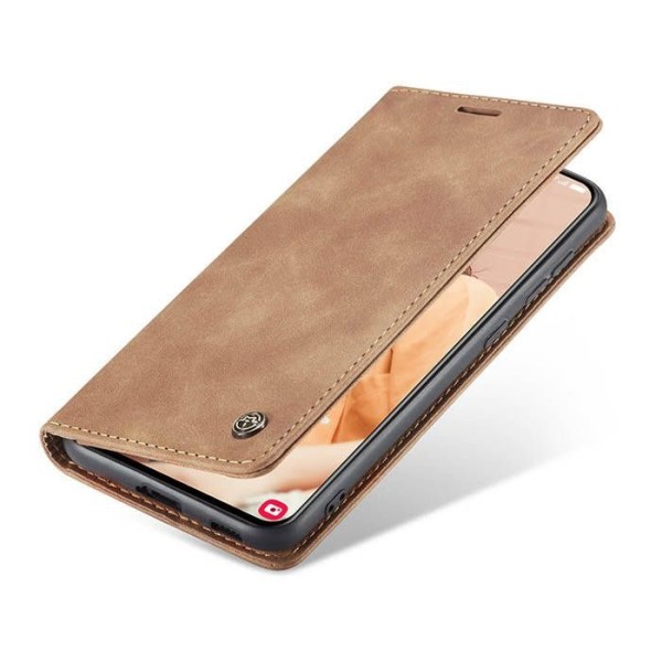 Чохол-книжка CaseMe Нубук для Samsung Galaxy S21 FE світло-коричневий