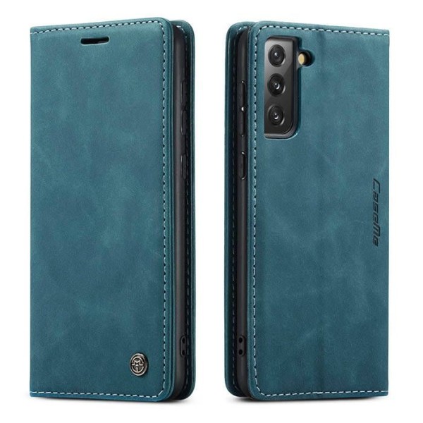 Чохол-книжка CaseMe Нубук для Samsung Galaxy S21 FE бірюзовий