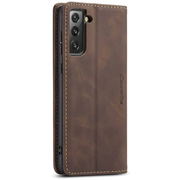 Чохол-книжка CaseMe Нубук для Samsung Galaxy S21 Plus темно-коричневий