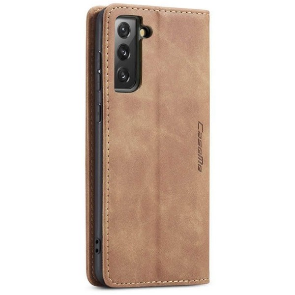 Чохол-книжка CaseMe Нубук для Samsung Galaxy S21 Plus світло-коричневий