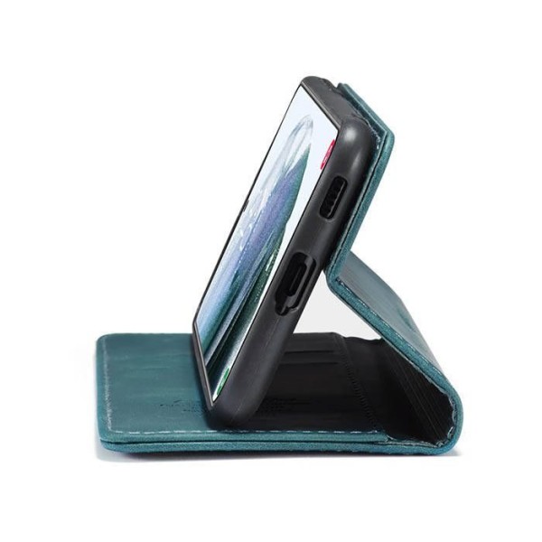 Чохол-книжка CaseMe Нубук для Samsung Galaxy S21 Plus бірюзовий