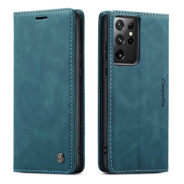 Чохол-книжка CaseMe Нубук для Samsung Galaxy S21 Ultra бірюзовий