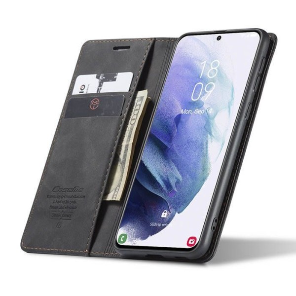 Чохол-книжка CaseMe Нубук для Samsung Galaxy S21 чорний