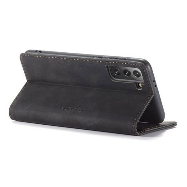 Чохол-книжка CaseMe Нубук для Samsung Galaxy S21 чорний