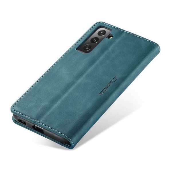Чохол-книжка CaseMe Нубук для Samsung Galaxy S21 бірюзовий