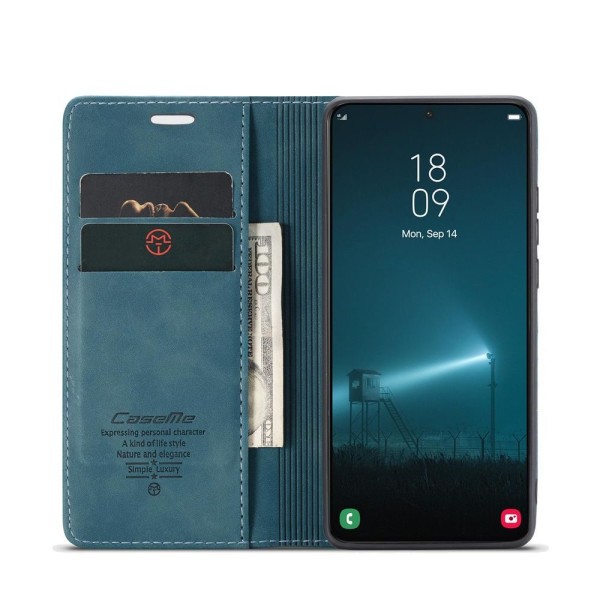 Чохол-книжка CaseMe Нубук для Samsung Galaxy S22 Plus бірюзовий