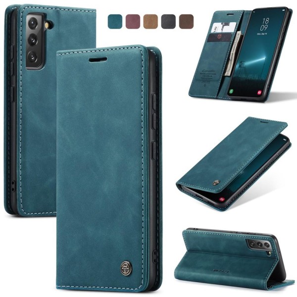 Чохол-книжка CaseMe Нубук для Samsung Galaxy S22 Plus бірюзовий