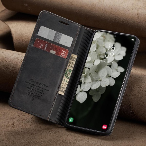 Чохол-книжка CaseMe Нубук для Samsung Galaxy S22 чорний