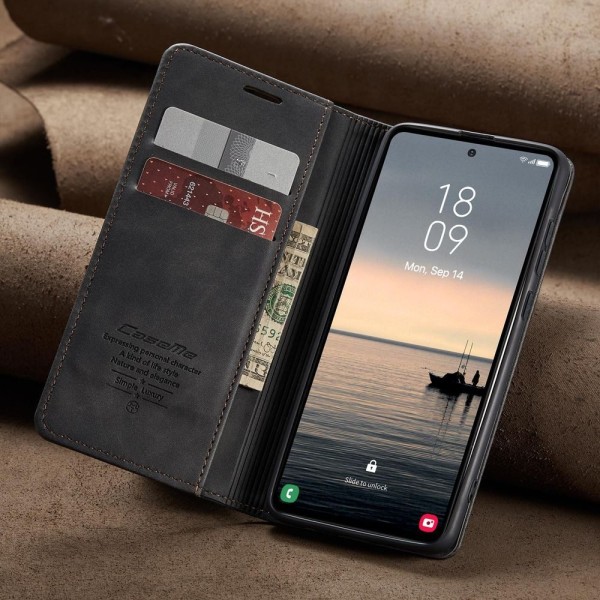 Чохол-книжка CaseMe Нубук для Samsung Galaxy S23 FE чорний