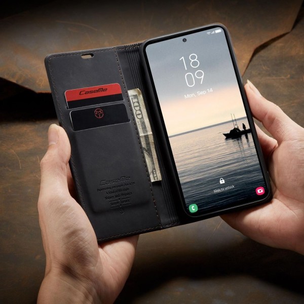 Чохол-книжка CaseMe Нубук для Samsung Galaxy S23 FE чорний