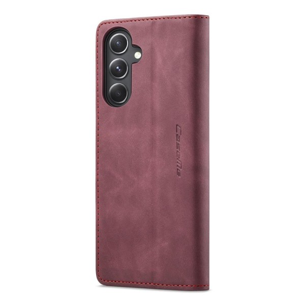Чохол-книжка CaseMe Нубук для Samsung Galaxy S23 FE бордовий