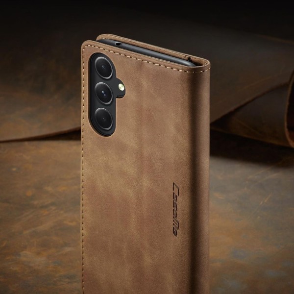 Чохол-книжка CaseMe Нубук для Samsung Galaxy S23 FE світло-коричневий