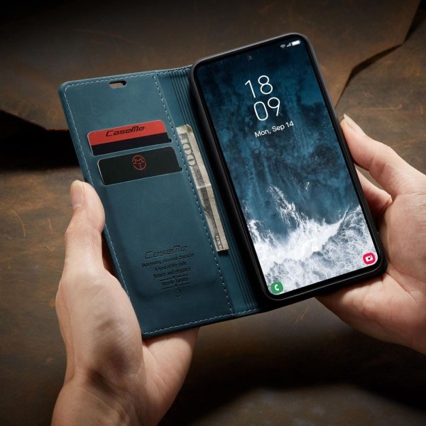 Чохол-книжка CaseMe Нубук для Samsung Galaxy S23 FE бірюзовий