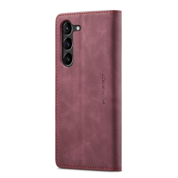 Чохол-книжка CaseMe Нубук для Samsung Galaxy S23 Plus бордовий