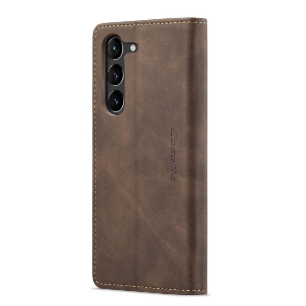 Чохол-книжка CaseMe Нубук для Samsung Galaxy S23 Plus темно-коричневий