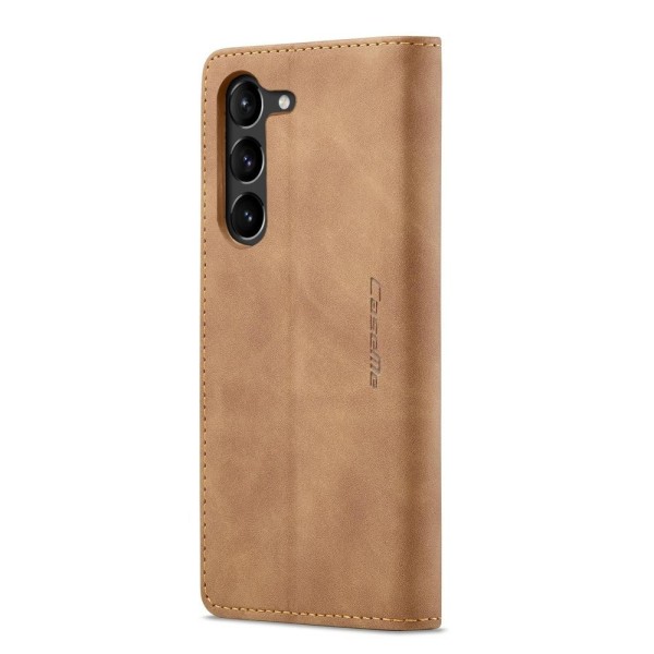 Чохол-книжка CaseMe Нубук для Samsung Galaxy S23 Plus світло-коричневий