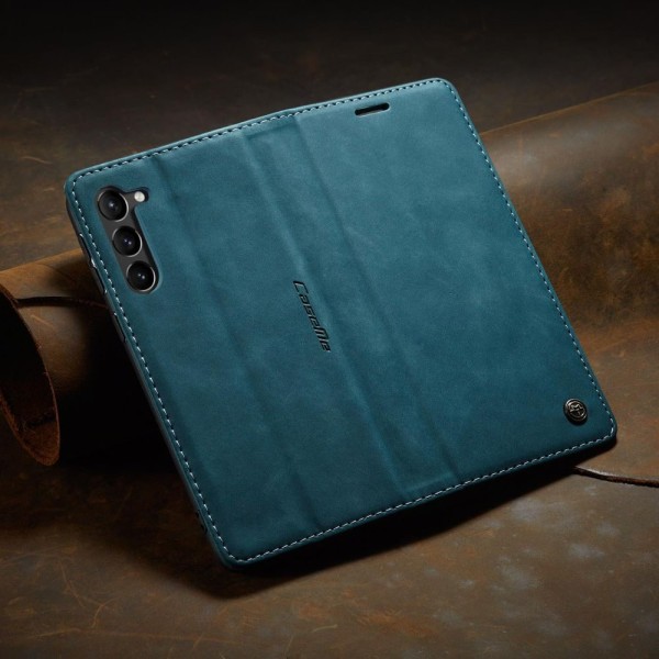 Чохол-книжка CaseMe Нубук для Samsung Galaxy S23 Plus бірюзовий
