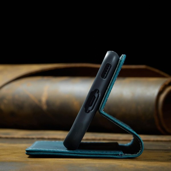 Чохол-книжка CaseMe Нубук для Samsung Galaxy S23 Plus бірюзовий