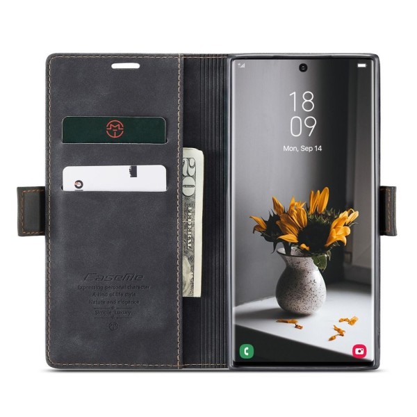 Чохол-книжка CaseMe Нубук для Samsung Galaxy S23 Ultra чорний