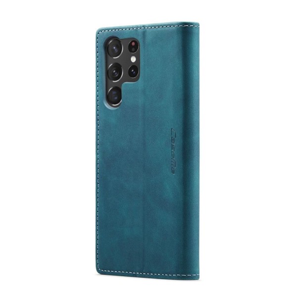 Чохол-книжка CaseMe Нубук для Samsung Galaxy S23 Ultra бірюзовий