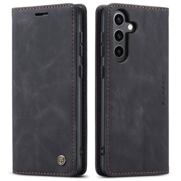 Чохол-книжка CaseMe Нубук для Samsung Galaxy S24 FE чорний