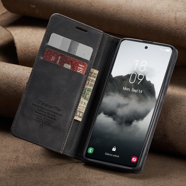 Чохол-книжка CaseMe Нубук для Samsung Galaxy S24+ чорний