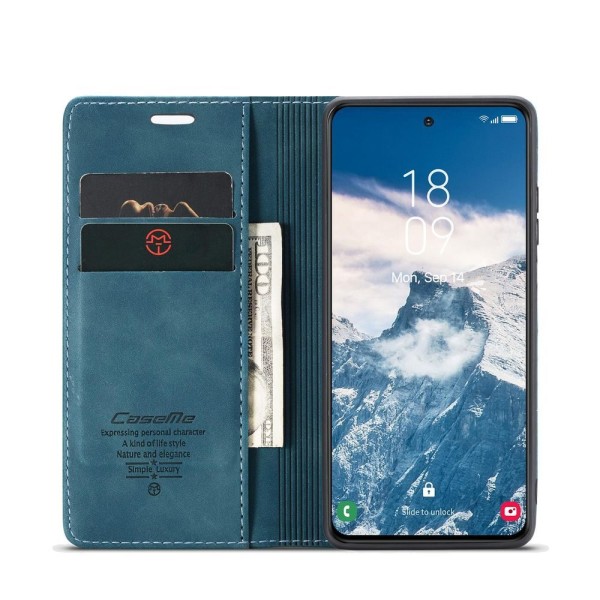 Чохол-книжка CaseMe Нубук для Samsung Galaxy S24+ бірюзовий