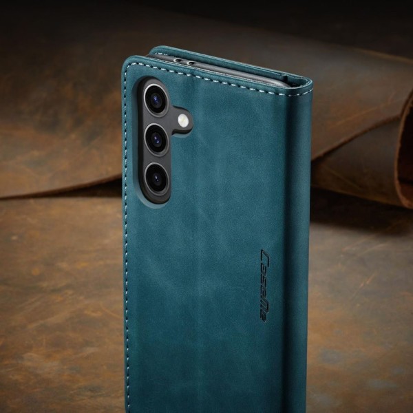 Чохол-книжка CaseMe Нубук для Samsung Galaxy S24+ бірюзовий