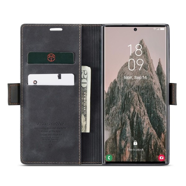 Чохол-книжка CaseMe Нубук для Samsung Galaxy S24 Ultra чорний