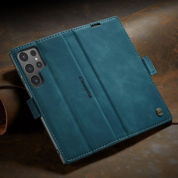 Чохол-книжка CaseMe Нубук для Samsung Galaxy S24 Ultra бірюзовий