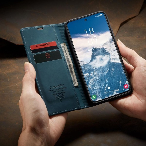Чохол-книжка CaseMe Нубук для Samsung Galaxy S24 бірюзовий