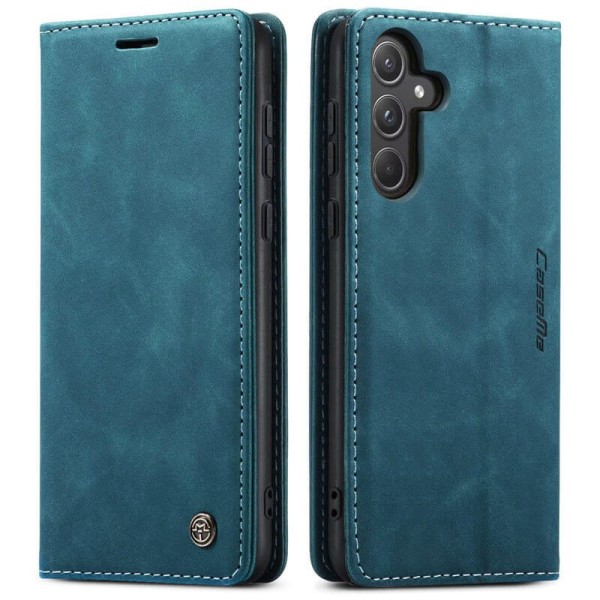 Чохол-книжка CaseMe Нубук для Samsung Galaxy S25 FE бірюзовий