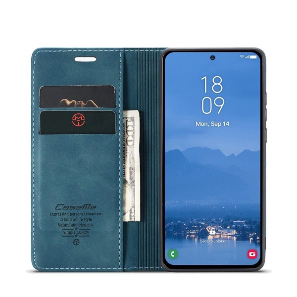 Чохол-книжка CaseMe Нубук для Samsung Galaxy S25+ бірюзовий