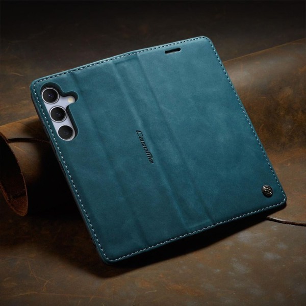 Чохол-книжка CaseMe Нубук для Samsung Galaxy S25+ бірюзовий